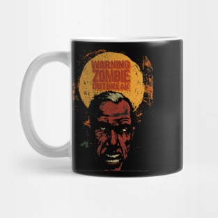 Warning Zombie Outbreak Mug